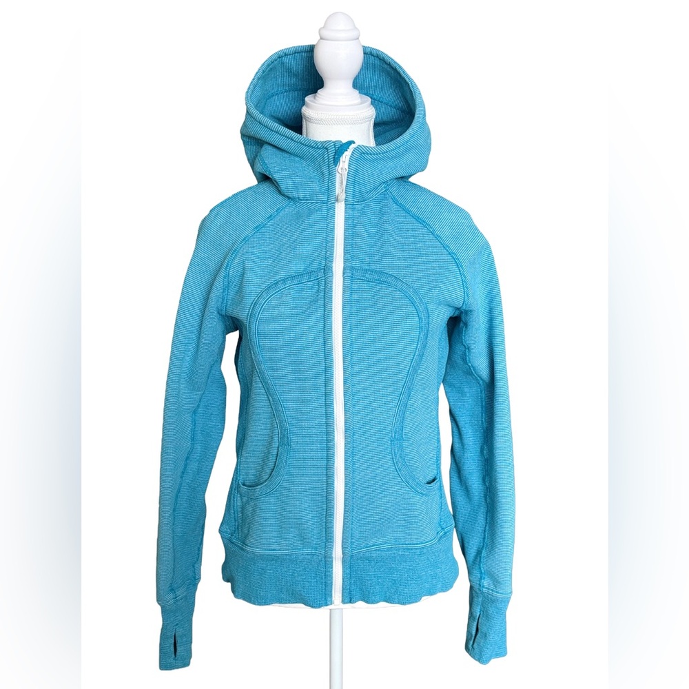 lululemon Teal Full Zip Scuba Hoodie
